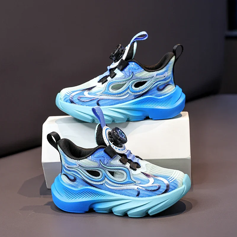 

Ergonomic Kids Sneakers Summer Breathable Mesh Anti-slip Sole Stylish Sports Footwear for Young Kids Outdoor Wear
