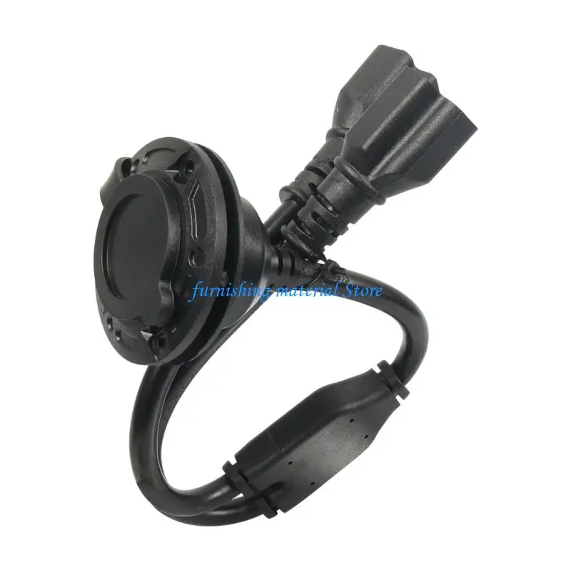 Y5GD High Conductivity Coppers Limousine Adapter Cable For Safe And Stable Energy Transfer Double Outlet Power Cable