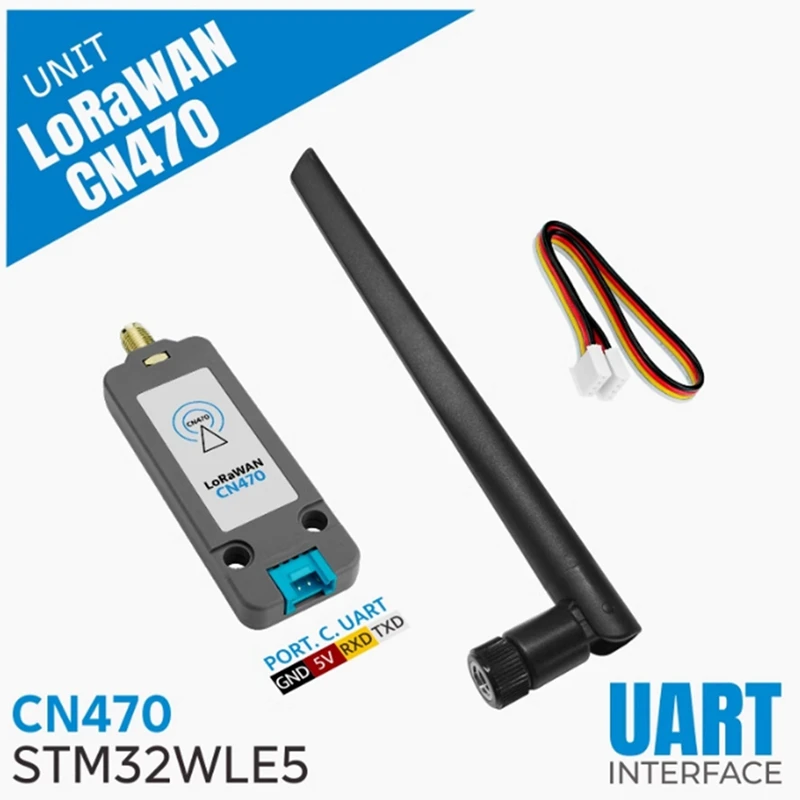 Módulo de comunicação de banda de frequência Lorawan CN470 STM32WLE5 suporta comunicação P2P