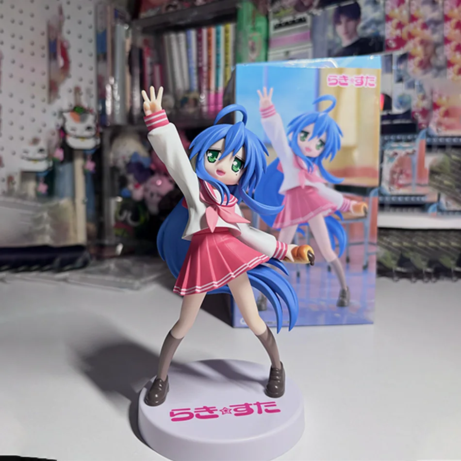 Original FuRyu Lucky Star Izumi Konata Trio-Try-iT Figur Actionfigur Spielzeug PVC-Modell Sammlerstück Anime Figurine Puppe Geschenk