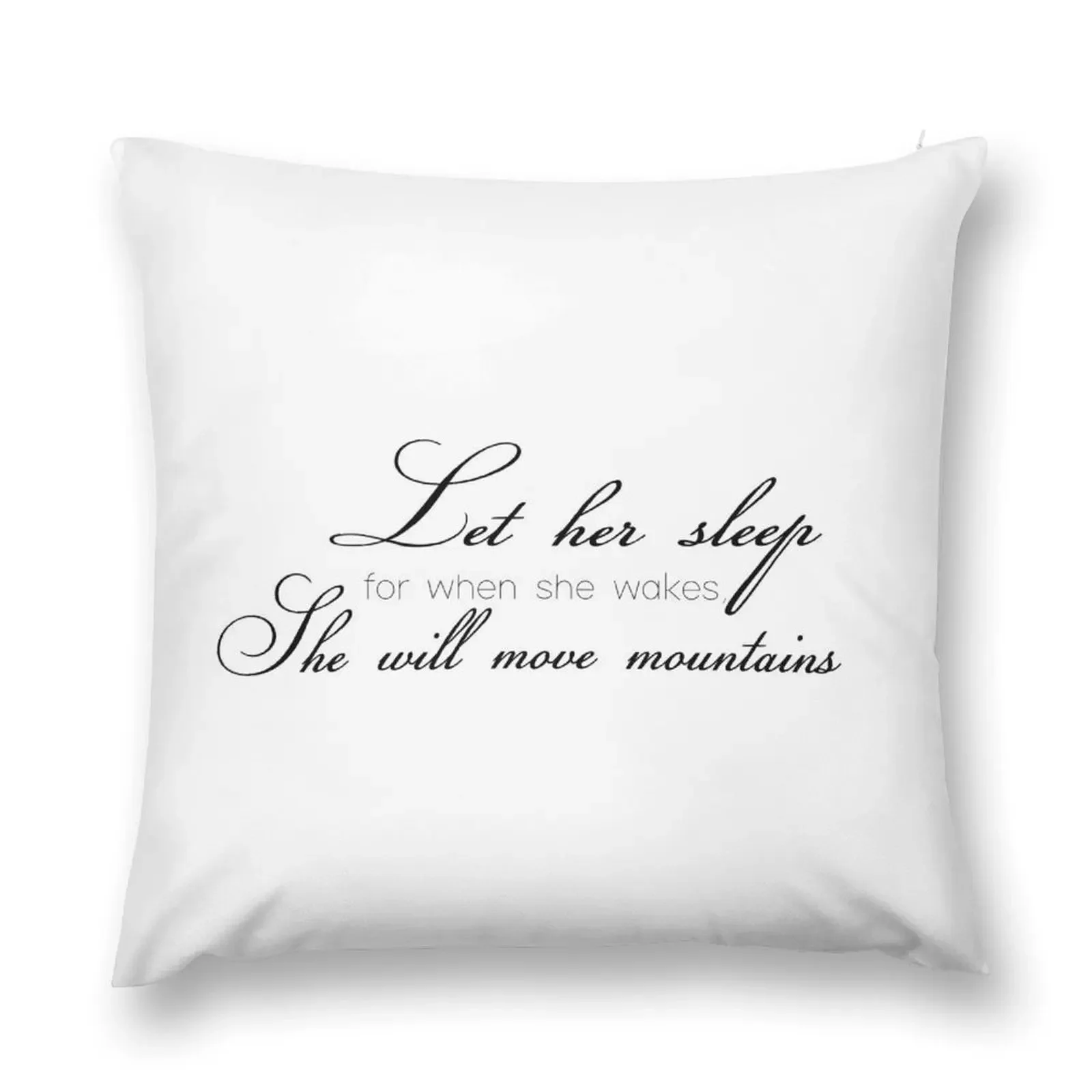 Dağları hareket ettiğinde uyumaya izin verin Yastık süs yastıklar yastık