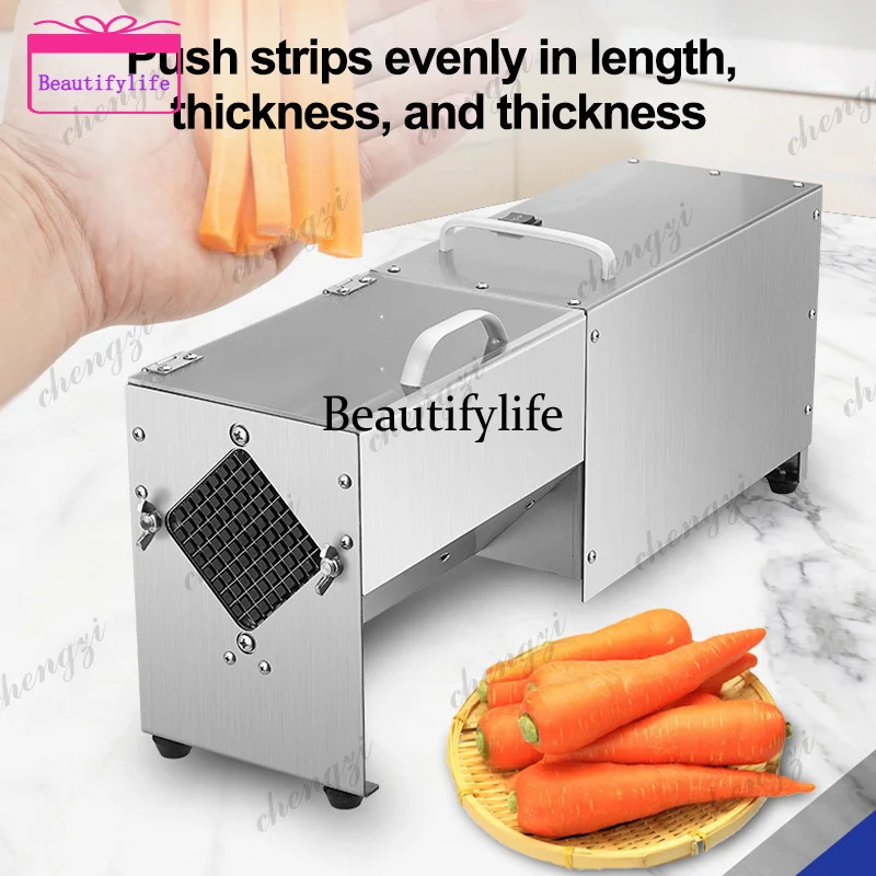 a55  7mm/10mm/14mm Fruit and Vegetable Slicer Commercial Electric Fries Machine Cutting Potato Slices Cucumber Vegetable Cutting