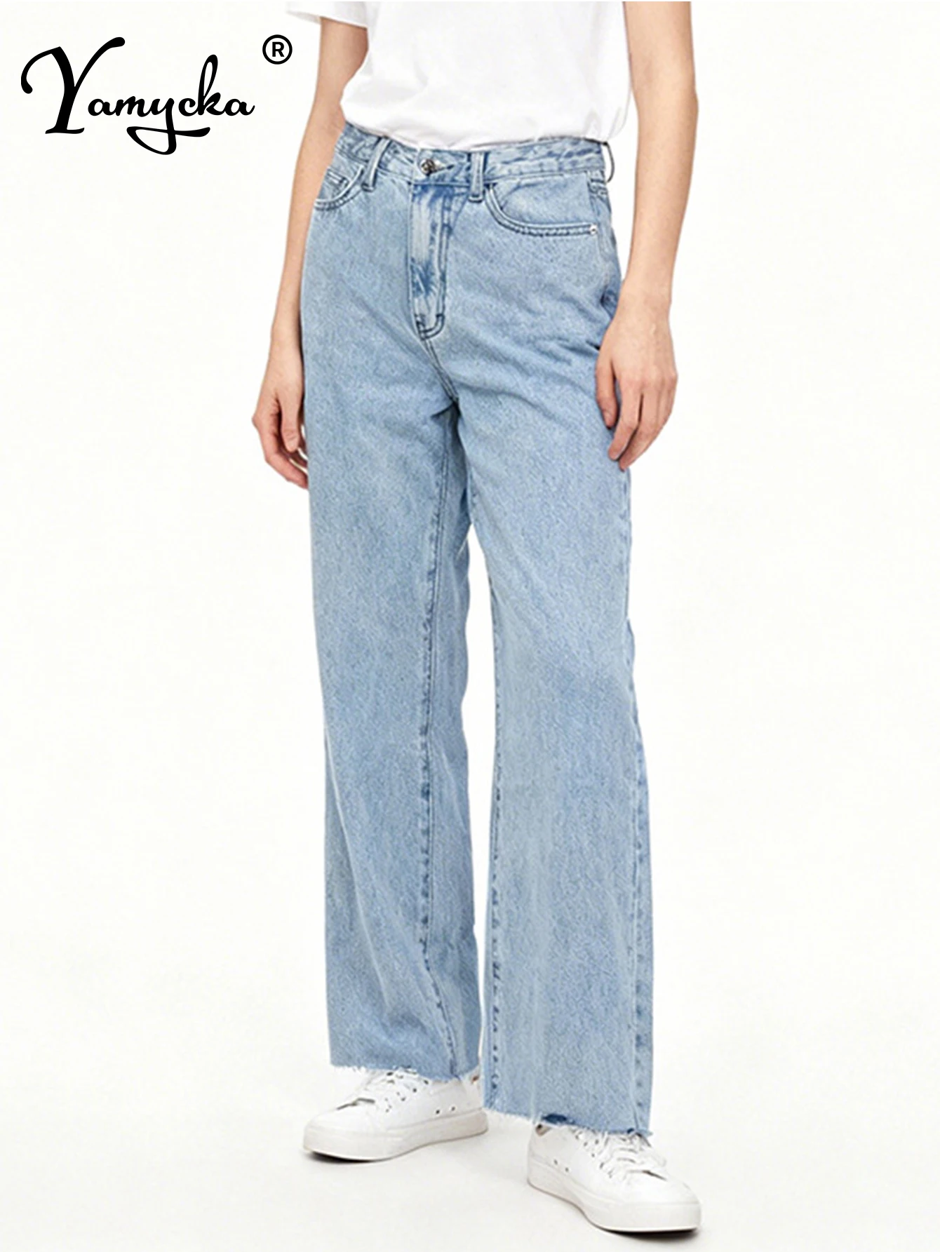 

Sexy vintage black denim pants women straight baggy jeans pants woman clothes high waist fashion casual wide leg pants trousers