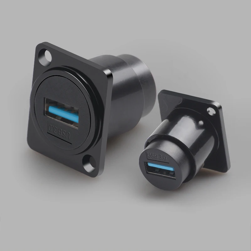 

Разъемы для крепления на панели «D-серия» USB 3.0 D Беспаечный разъем для крепления на панели, разъем USB 3.0 «мама-мама» для крепления на панели
