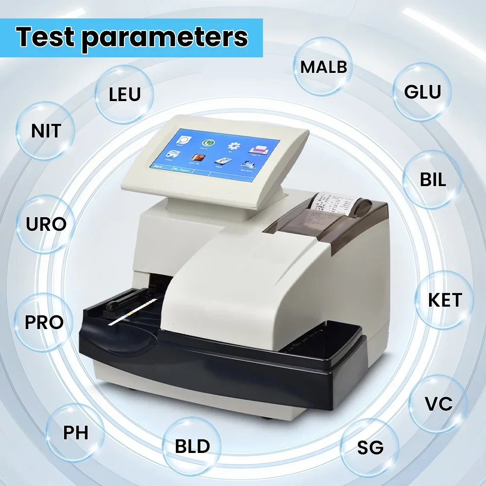 W-600 Touch Screen Urine Analyzer 10/11/12 Parameter Human Veterinary Semi-automatic Photoelectric Colorimeter