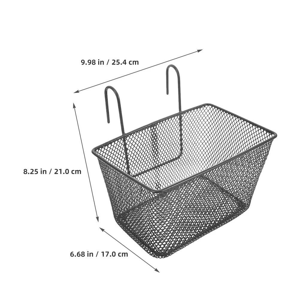 2 pçs frente da bicicleta grande metal guiador de armazenamento acessório ciclismo cesta dianteira para bicicleta elétrica mountain bike scooter portátil