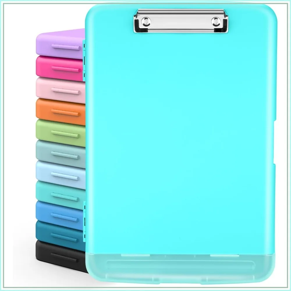 

Heavy Duty Clipboard with Storage, 8.5x11, Pen Holder, for Work School Office, Waterproof, Holds 200+ Sheets