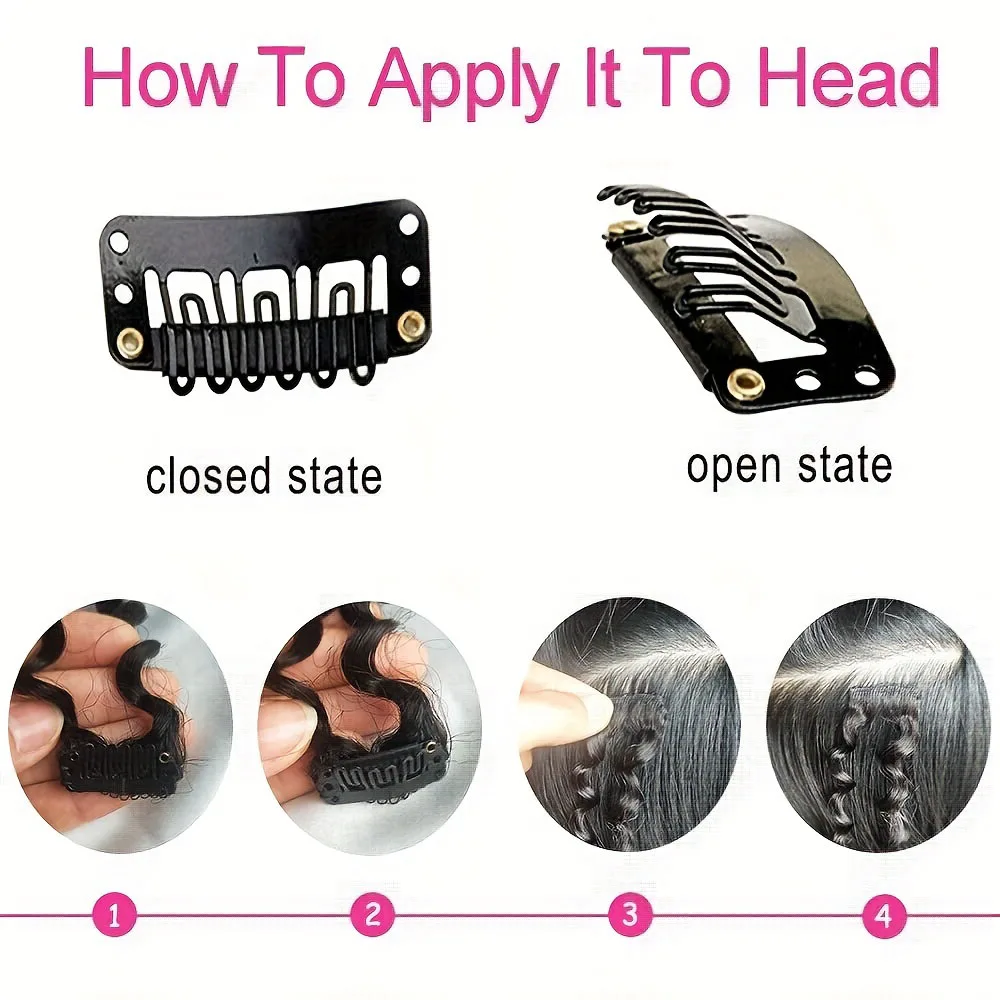 8pcs Kinky Curly Clip In Hair Extensions Human Hair 100% Unprocessed Brazilian Remy Virgin Human Hair Natural Color