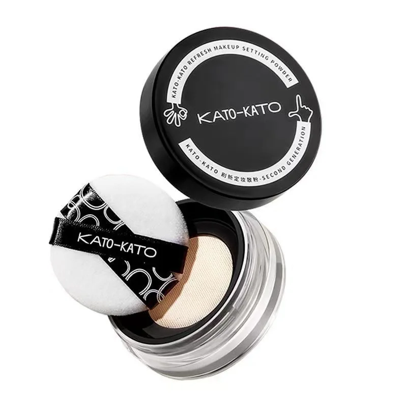 KATO KATO Loose Powder Oil Control Soft Matte Shimmer Setting Finishing Foundation Powder Natural Long Lasting Brighten Skin