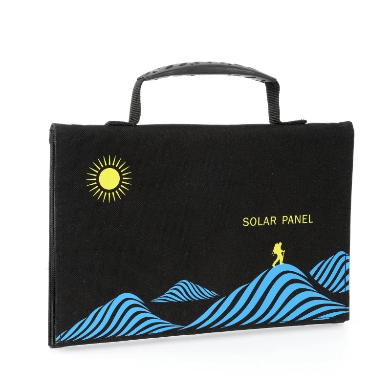 Imagem -06 - Foldable Painel Solar Folding Bolsa Fonte de Alimentação Portátil Bolsa Impermeável ao ar Livre Dual Usb e dc Output 60 w 100w