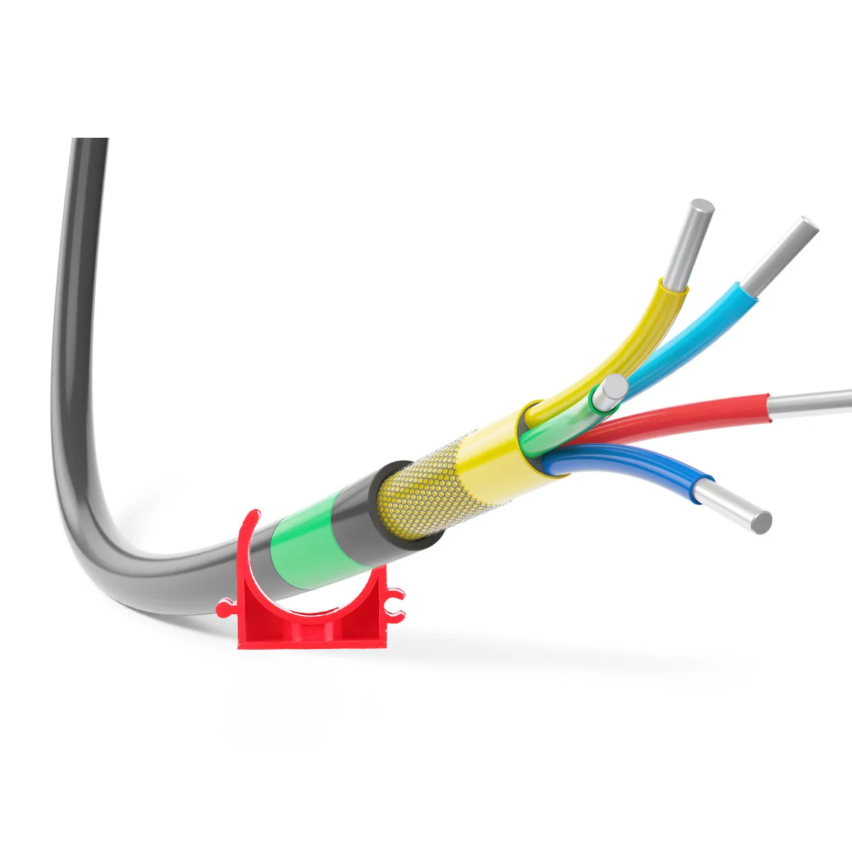 

U-образные ПВХ-зажимы для электриков, крюки-держатели для газовых и водопроводных труб, настенные, нержавеющие, легкие