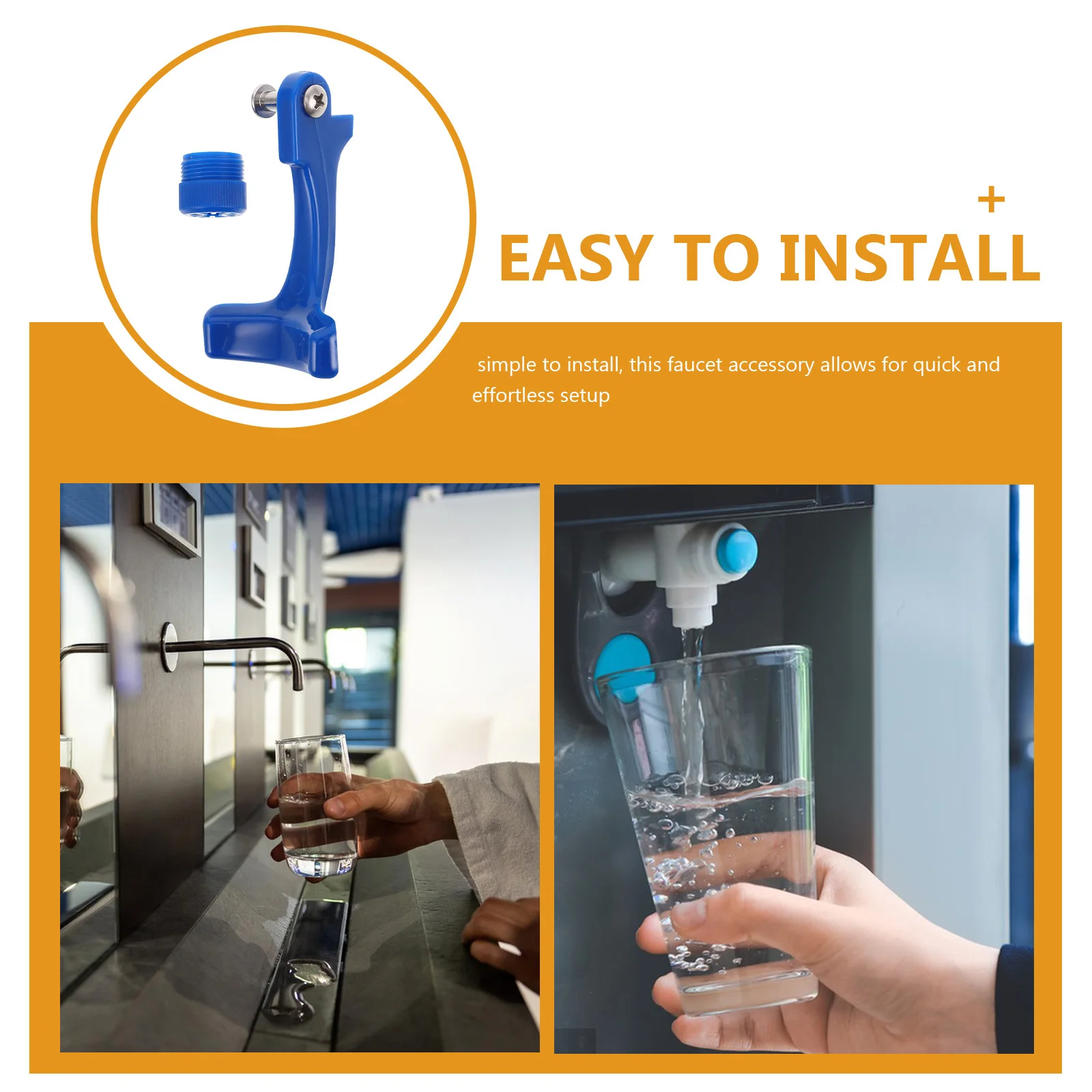 

Faucet Plastic Outlet Lever Arm Accessory for Kitchen Cafe Restaurant Coffee Shop Water Station Bottle Washer