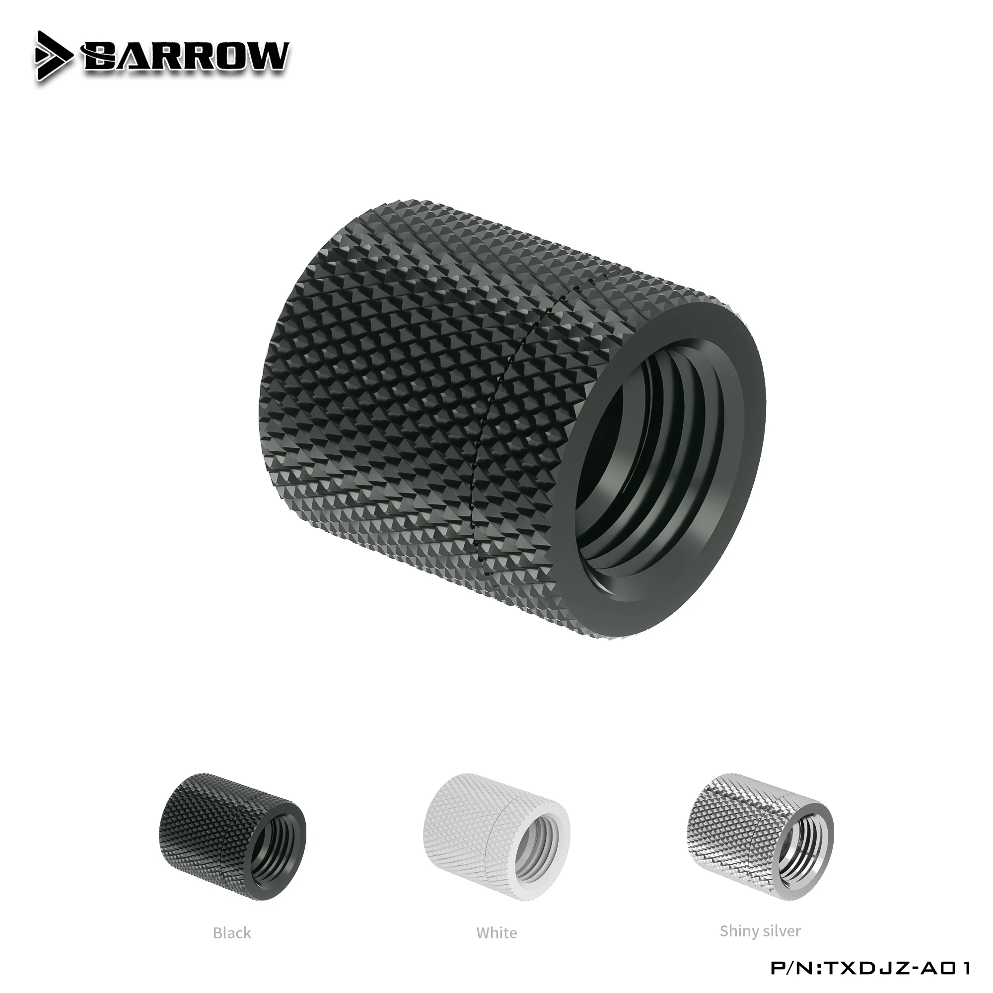 

Barrow G1/4 "Вращающийся удлинитель с внутренней резьбой для компьютера, черный/серебристый/белый