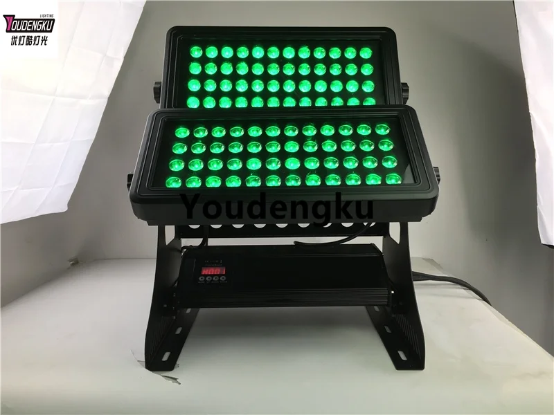 1 шт. Водонепроницаемый светодиодный прожектор IP65 DMX 96x10W 4in1 RGBW для наружного освещения зданий и городских пространств