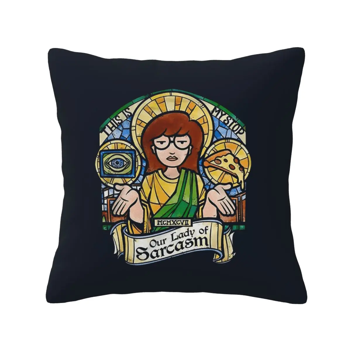 

Our Lady of sarcasm The Sick Sad World Pillowcase Soft Cushion Cover Gift Pillow Case Cover for Home Double-sided Printed