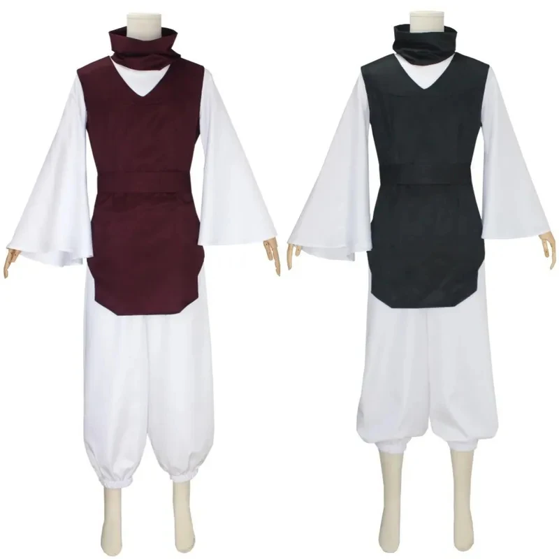 

Anime Jujutsu Kaisen Choso Cosplay Costume Manga Purple Vest Neck Gaiter Belt White Elastic Pants Top FD1;6