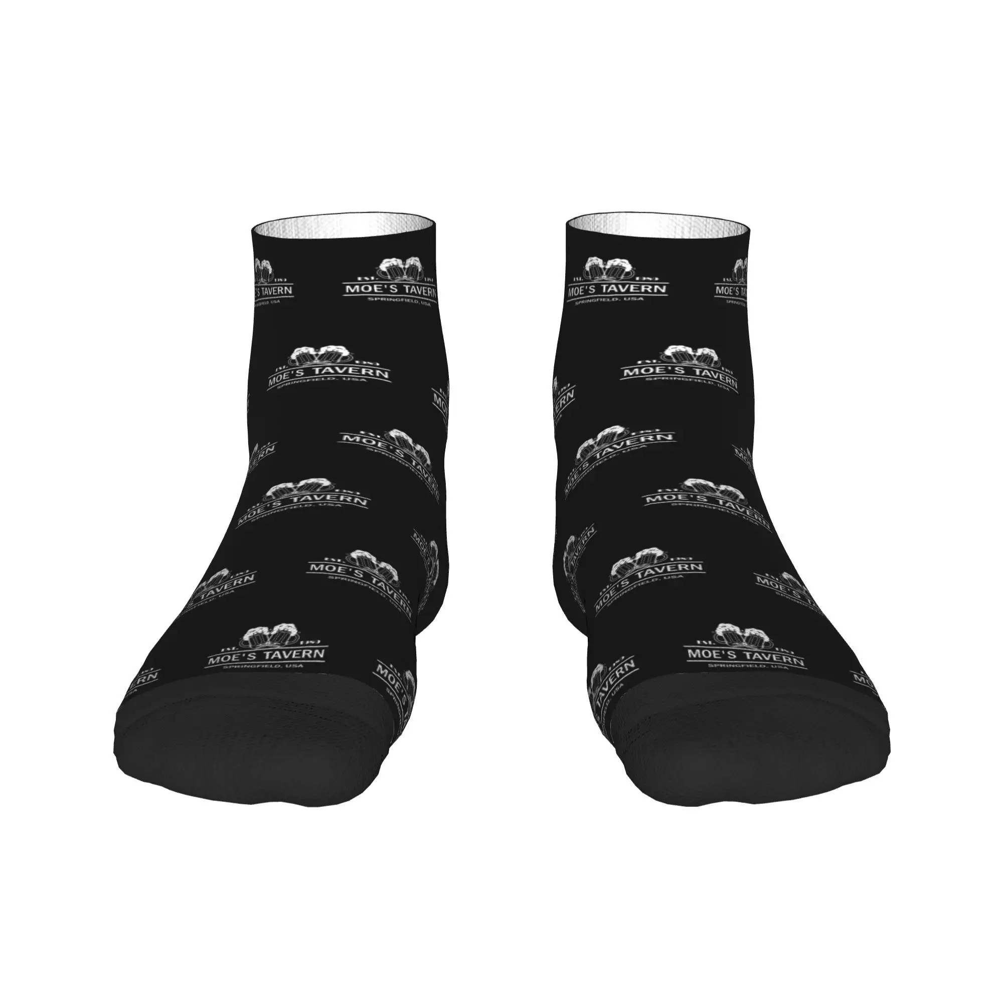 Simpsons - Moe's Tavern - Professional Quality Graphics Socks Harajuku Stockings All Season Socks Accessories for Man's Woman's