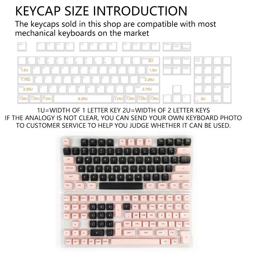 149 tasti PBT Double Shot Keycaps 6.25U CSA English per Mx Switch tastiera meccanica Dual Color Injection Black Red Keycap