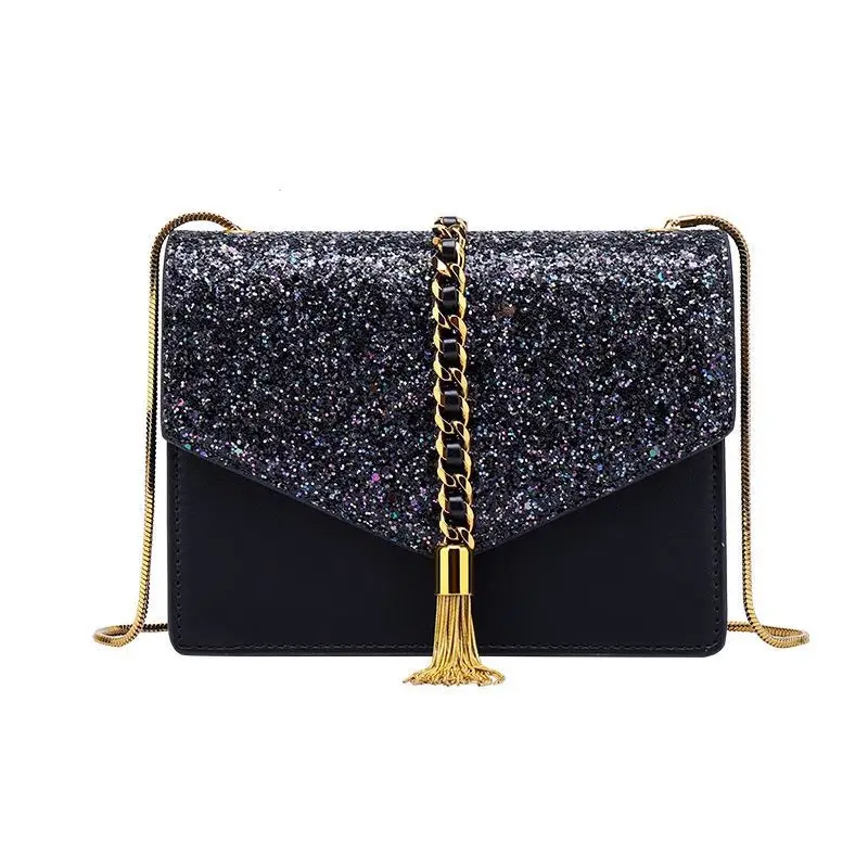 Niche high-end texture bag, new crossbody bag, stylish starry sky shoulder bag, small square bag