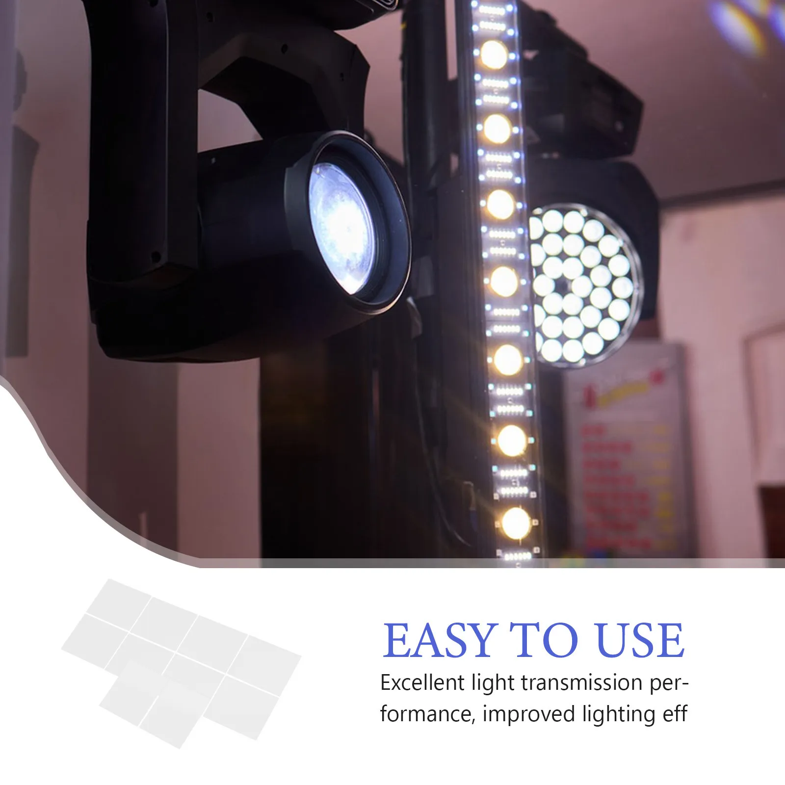10Pcs Ultra-Thin White LED Light Diffuser Film Adhesive Sheet 50Um Soft Glow Ceiling Light Diffuser for Home Office Study