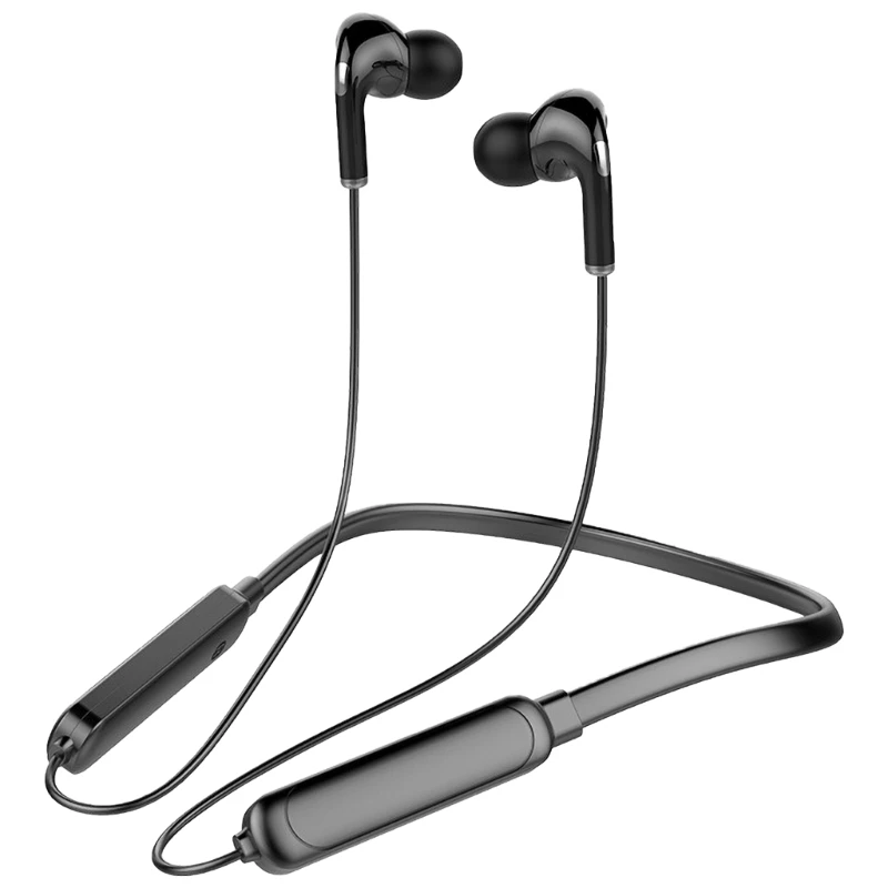 

Neckband Earphones Bluetooth-compatible BLE5.1 Headphones Quick Charging Waterproof Earbud Noise Cancelling Earpiece