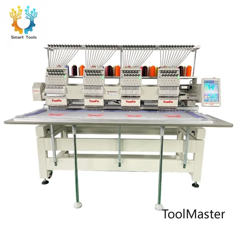 [2026] Factory Supply Custom Embroidery Sewing Machines Industrial 4 6 8 12 Heads Embroidery Machine
