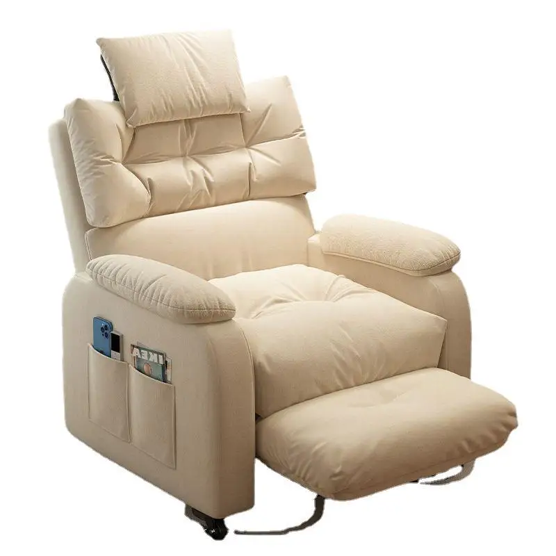 

Modern Luxury Living Room Home Theater Single PU Leather Cinema Rocker Recliner Sofa Chair with Thick Padded Cushionspromote sal