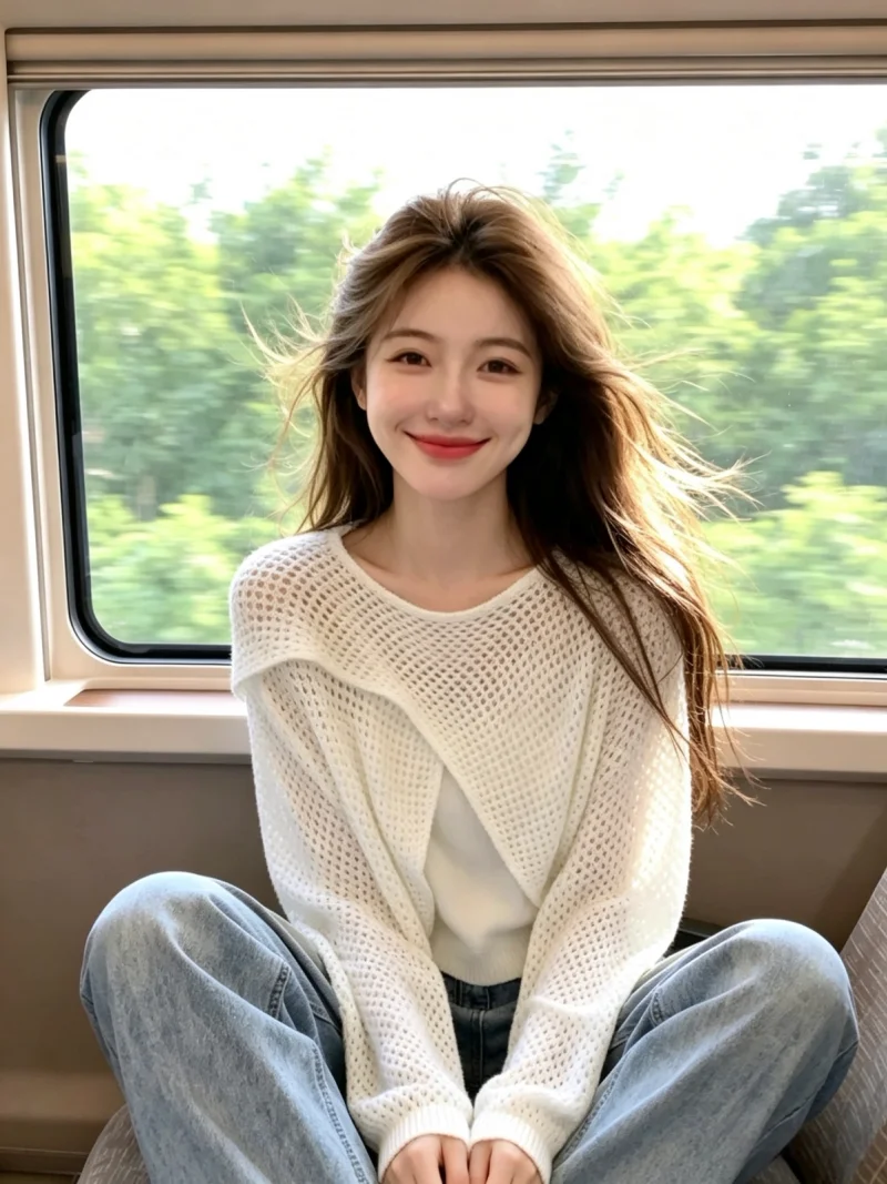 Women's Knitted Two-Piece Set Cross Hollow out Tank Top Vest Long Sleeve Soft Wool Commute Style Regular Fit Bright Thread