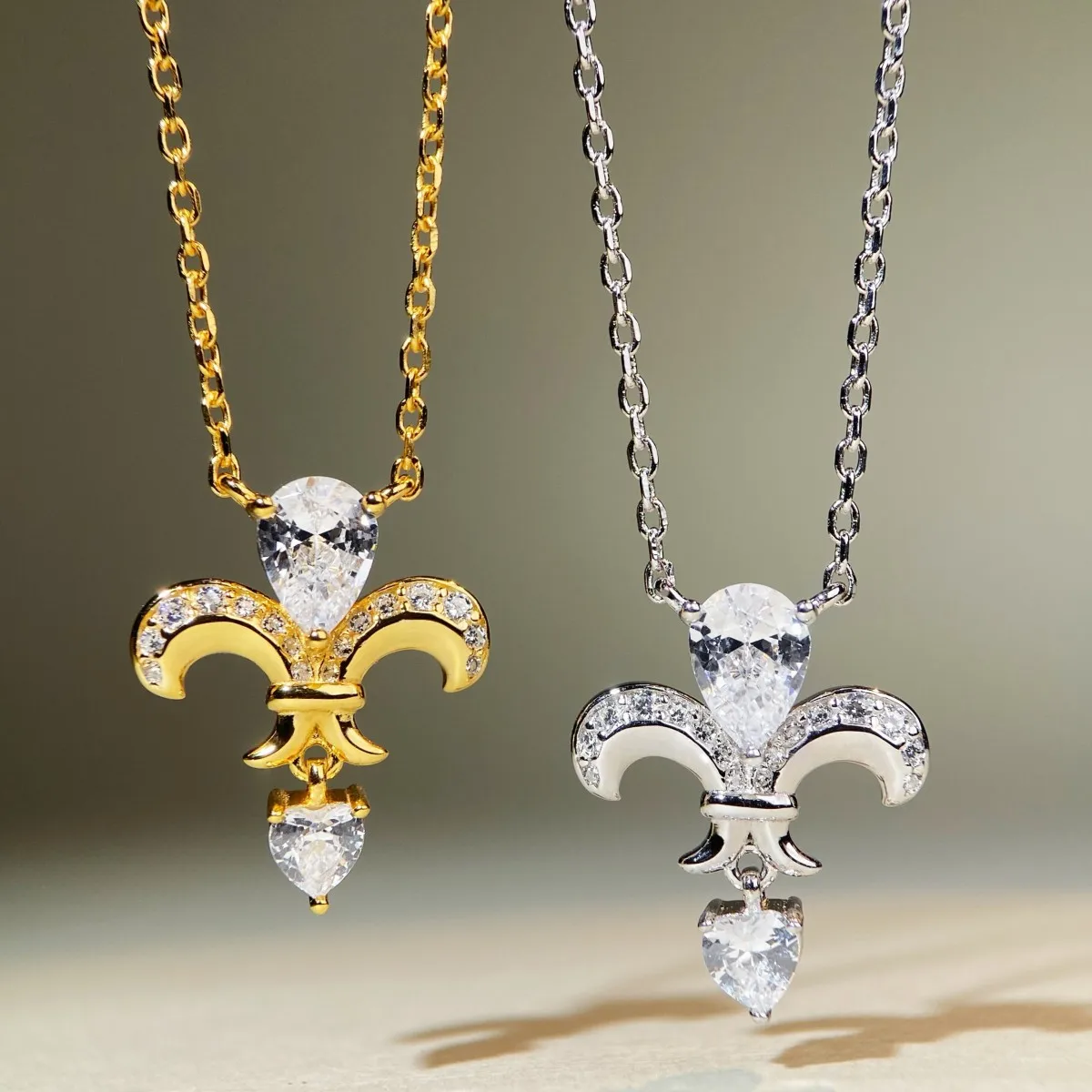 

PT950 platinum, AU9999 luxury high-end versatile fashionable retro necklace, drop-shaped necklace