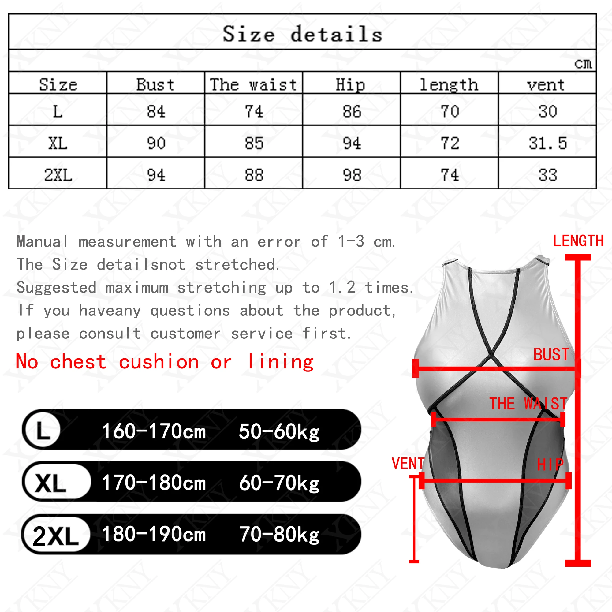 XCKNY série brilhante maiô cor combinando maiô cuecas Bareback Hot Spring garfo alto óleo maiô