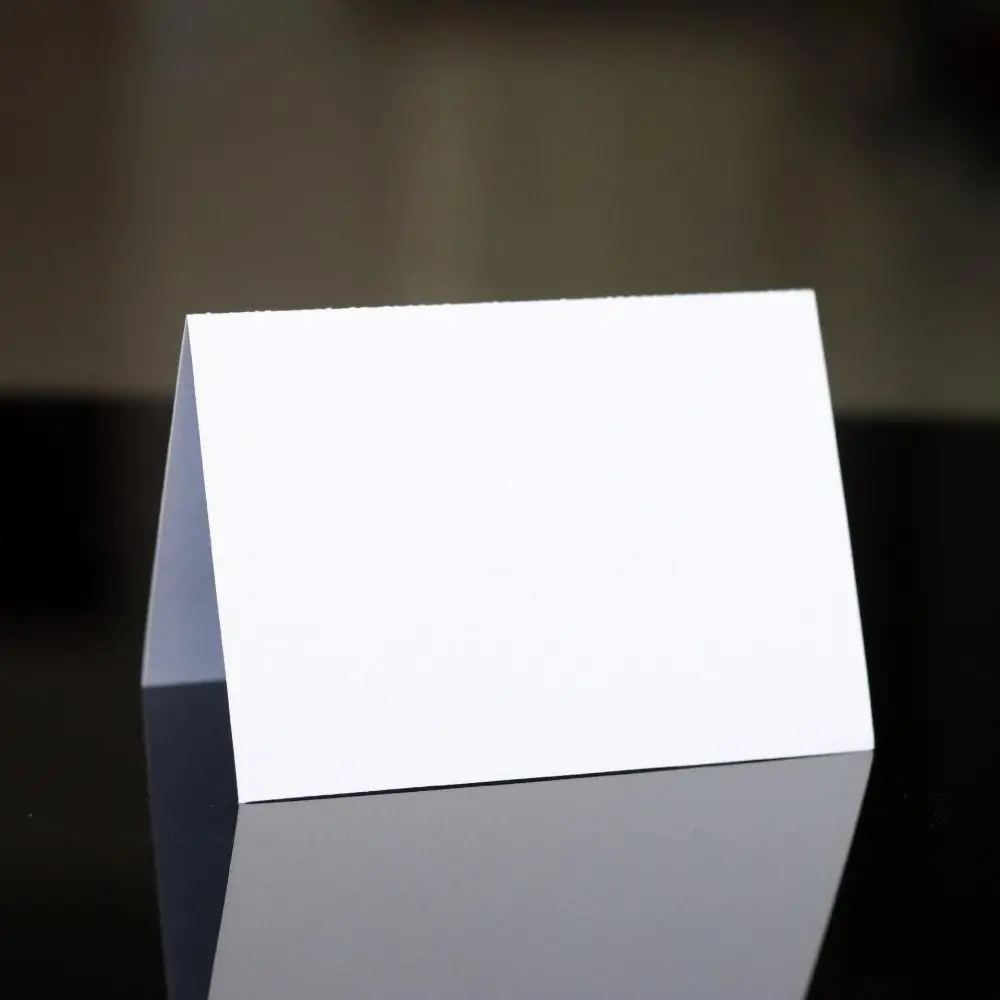 

10pcs Vintage Wedding Place Cards Kraft Paper Blank Table Place Cards Folded Elegant Seating Number Card Bridal Shower