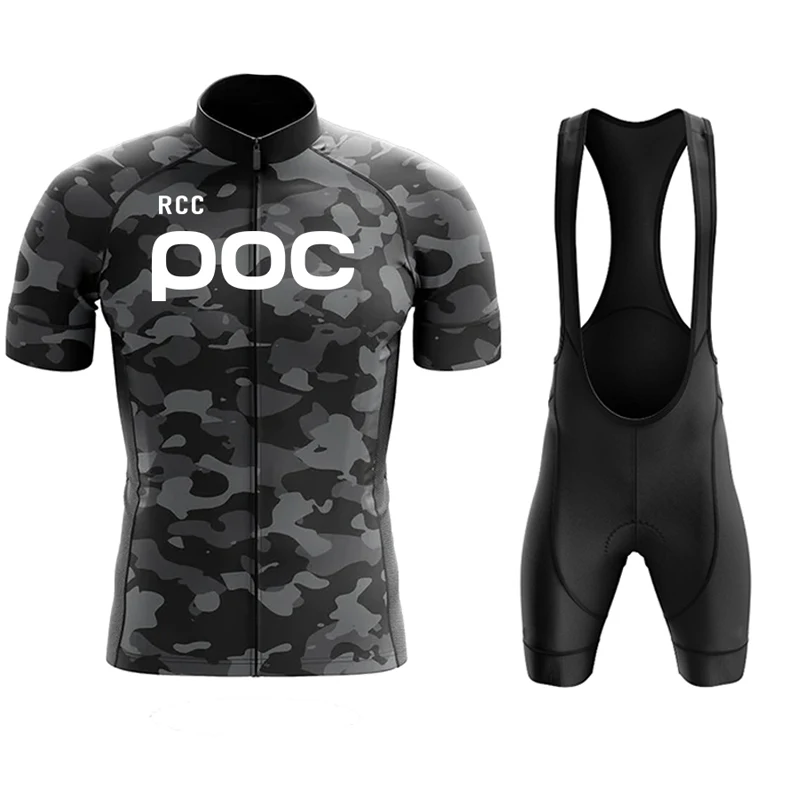 Rcc Poc Cycling Set Fiets Uniform Zomer Wielertrui Set Weg Fiets Jersey Mtb Fietskleding Ademende Fietskleding 2024