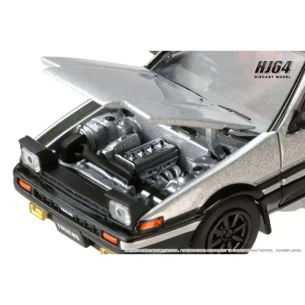 Hobby Japan 1/64 SPRINTER TRUENO GT APEX AE86 JDM Style Silver Diecast Model Car Collection Limited Edition Hobby Toys