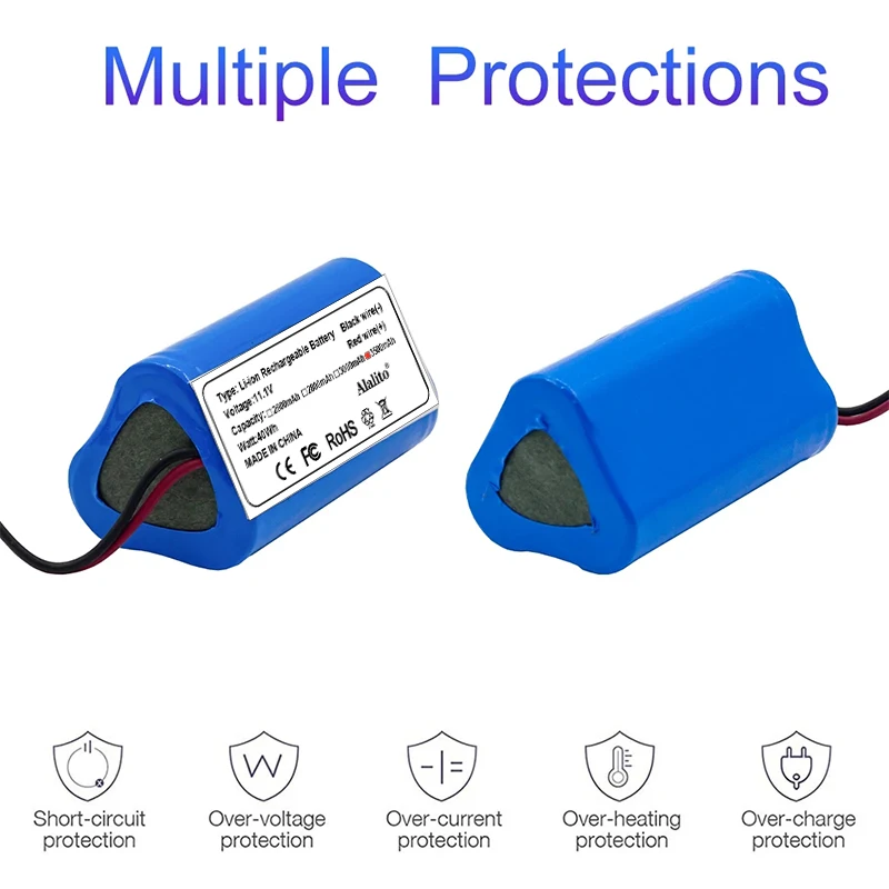 10.8V 11.1V Lithium Battery For CECOTEC For CONGA Slim 890,Wet Robotic Vacuum Cleaner Battery High Quality