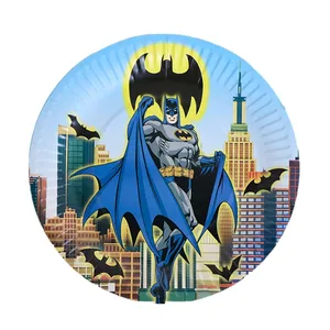 Bir Süper kahraman, Çocuklar için Tek Kullanımlık Sofra Takımı, Yarasa Adam, Bardak, Masa örtüsü, Balon, 3D, Parti, Doğum Günü, Dekor Cadılar Bayramı, Bebek Duşu Kupanın 6 büyük satışı, batman 3 boyutlu no. 4
