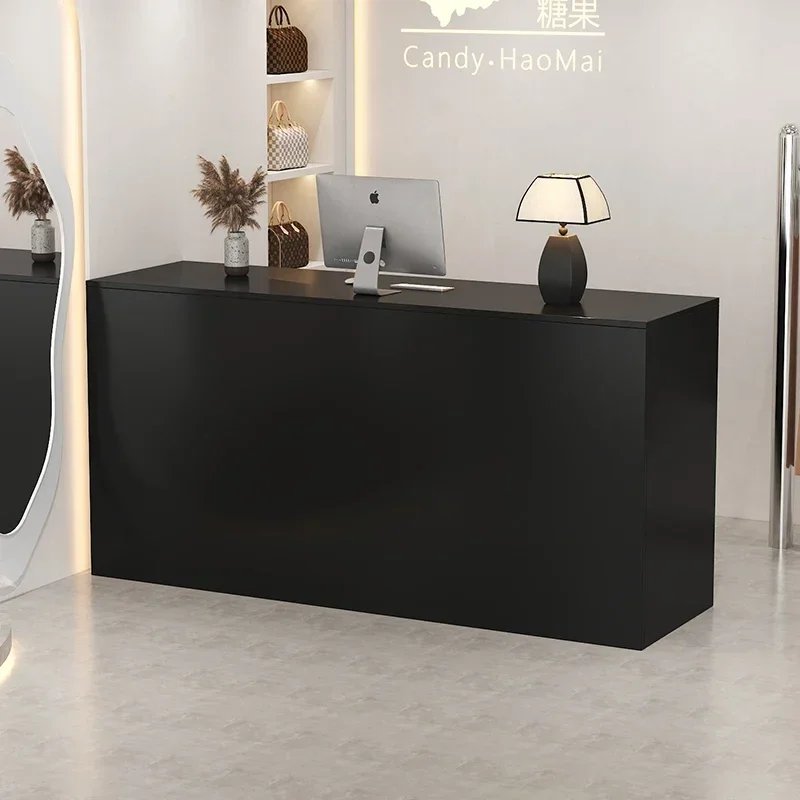 

Простые современные стойки регистрации France Black Shop Checkstand Store Groggery Counter Beauty Salon Коммерческая мебель 접수 카 ç터 FYRD