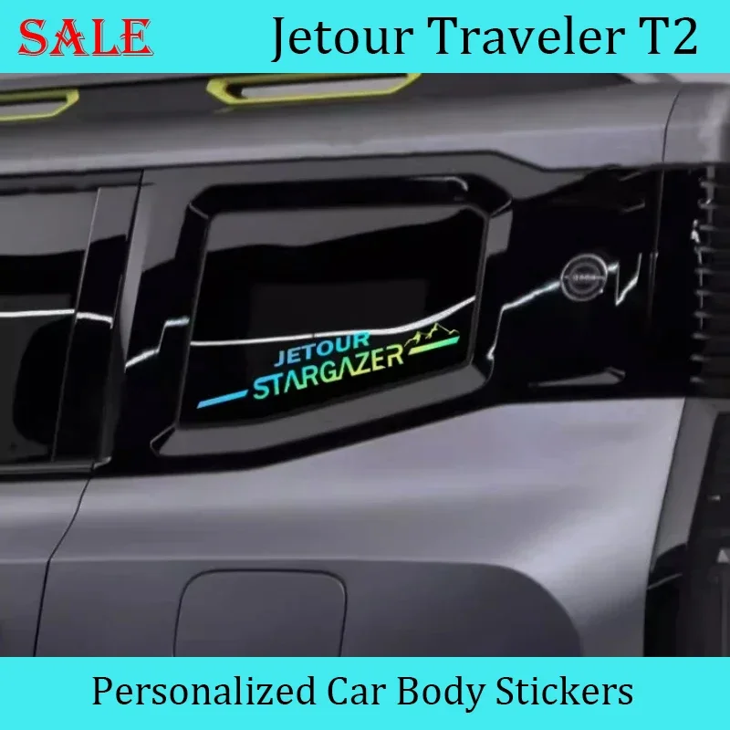 

Подходит для JETOUR Traveler T2, наклейка на заднее окно автомобиля, украшение кузова, наклейка, авто, индивидуальная наклейка на кузов, внешние аксессуары для автомобиля