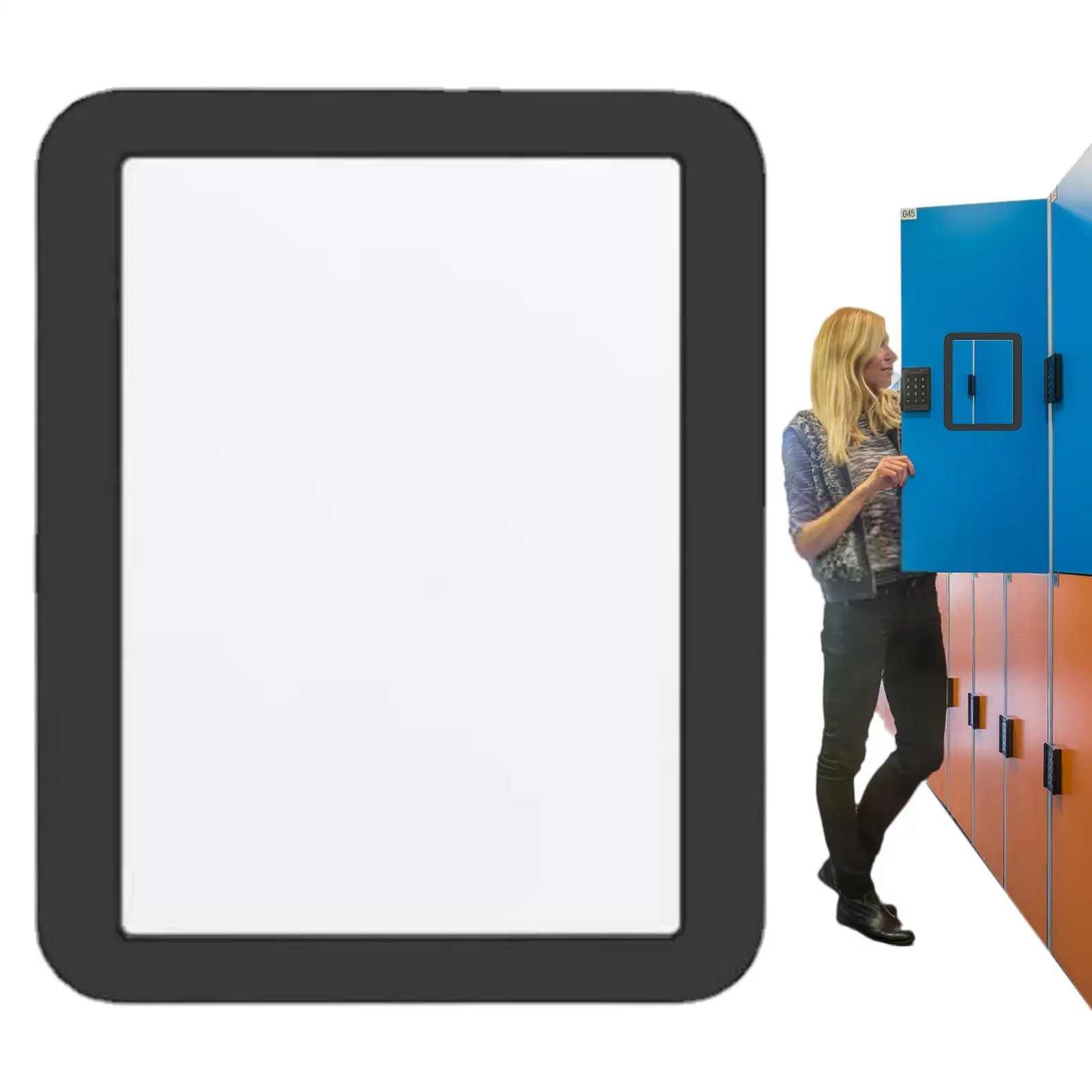 Magnetic Locker glass Mirror Portable Rectangular Locker Mirrors Girls Mirror Wallpaper For School Locker Workshop