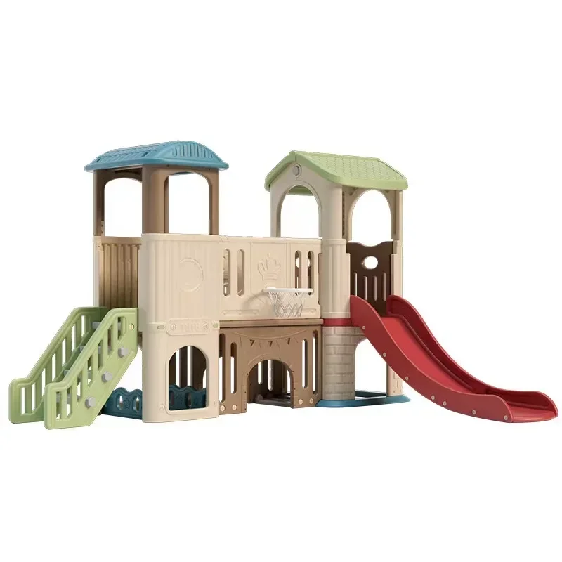 Equipamento de playground indoor slide para crianças, castelo grande do agregado familiar, combinação infantil, brinquedo do agregado familiar,