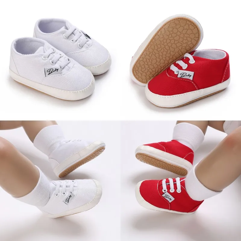 

New Canvas Casual Baby Shoes Kids Sneakers Baby Girl Boy Solid Color Kids Shoes Socks Infant Toddler Non Slip Sports Shoes