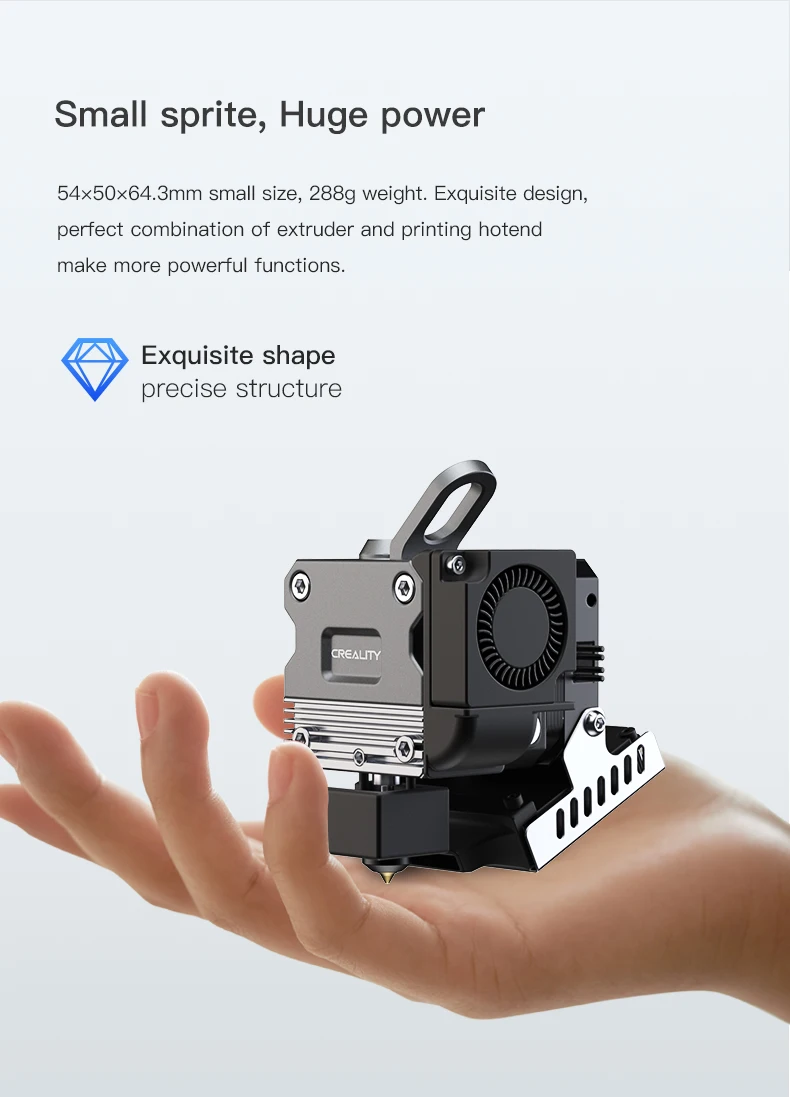 CREALITY Sprite Extruder Pro Vollmetall Dual 3.5:1 Zahnrad-Förderdesign 3D-Drucker Upgrade-Teile für Ender-3 S1 CR-10 Smart Pro – Detail 7