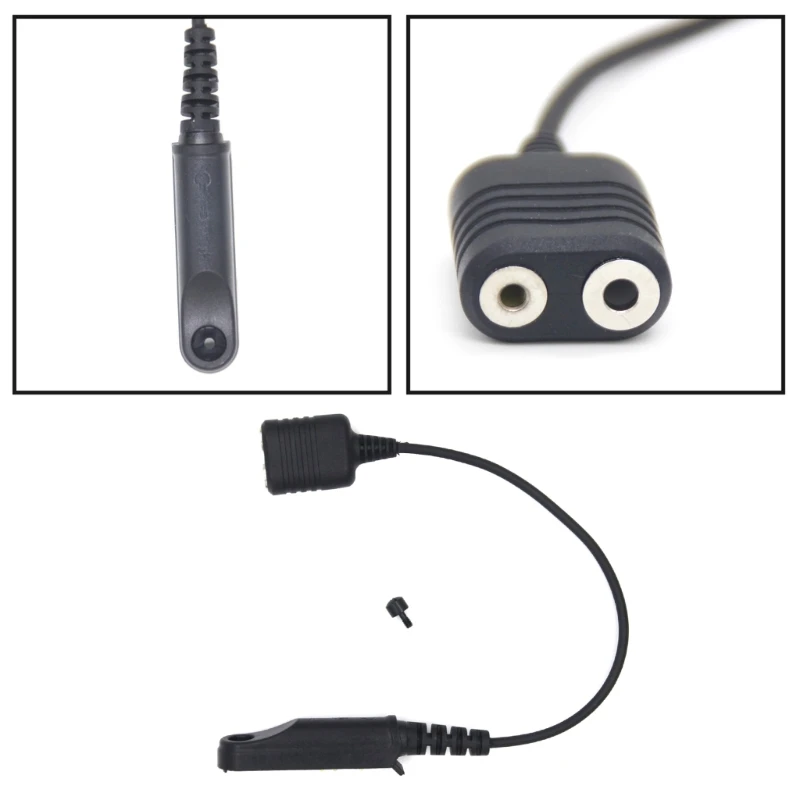 Radio's naar 2 Pin Headset Speaker Microfoon voor A58 UV9R UV9R UVXR Waterdichte Walkie Talkie Headset Adapter Kabel