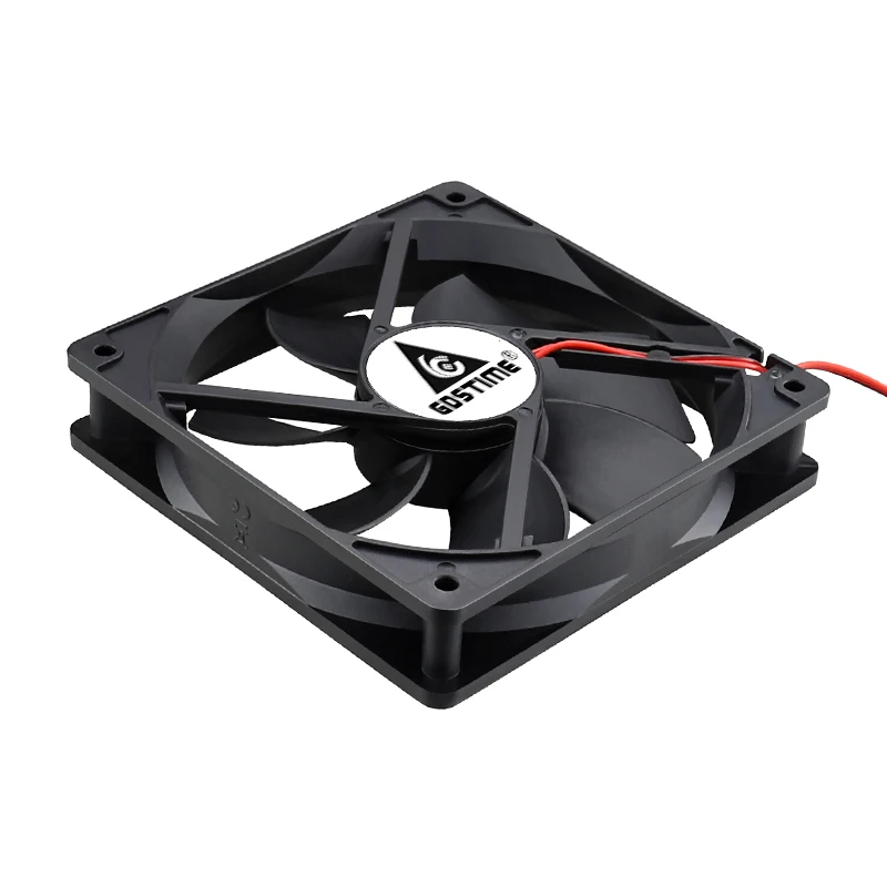 Gdstime-PC 컴퓨터 냉각 팬, 120mm, 5V, 12V, 24V, 48V 케이스 팬, 120x120x25MM, 노트북 GPU 쿨러 팬, 12cm, 2 핀, USB 3 핀, CPU 라디에이터