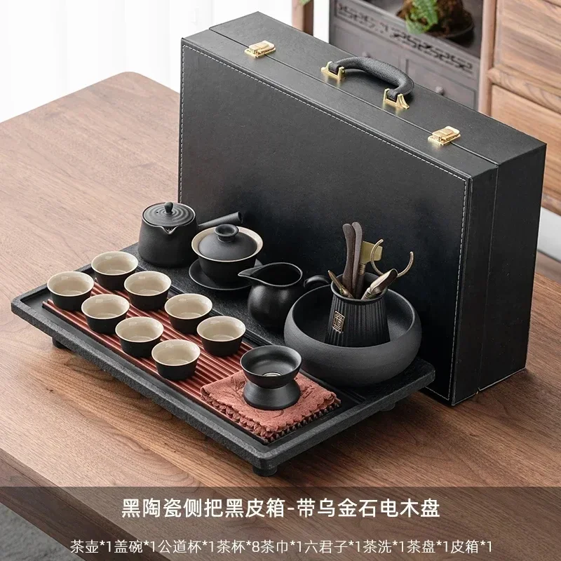 Porcelain Chinese Tea Set Accessories Infuser Tool Minature Puer Afternoon Tea Set Luxury Vintage Chaleira Tableware AB50TS