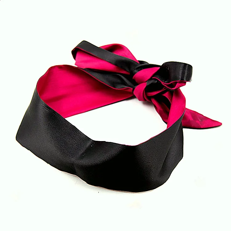 لعب الأدوار ألعاب جنسية الحرير الساتان الغمامة التعادل قناع BDSM أصفاد عبودية القيود عبودية حبل الجنس لعب للنساء #2