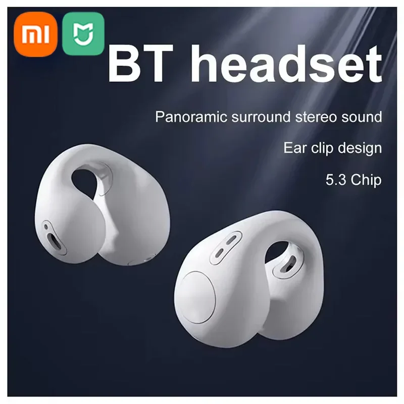 XIAOMI MIJIA T7500 Ear-Clip Bluetooth-compatible Headphones Bone Conduction Earphone Wireless Earbuds 3D Surround Sports Headset