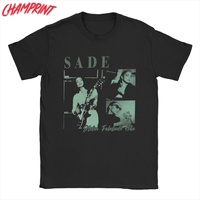 Sades Adu T Shirt Men's 100% Cotton Casual T-Shirts O Neck Singer Tee Shirt Short Sleeve Clothing Plus Size