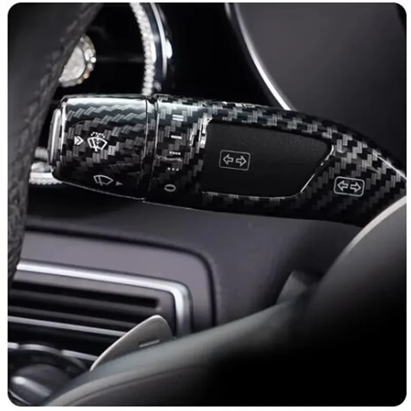 

A20K-For Mercedes-Benz Vito C200 E-Class GLC GLK GLA CLA Interior Modified Cruise Lever Wiper Shift Lever Decoration Frame