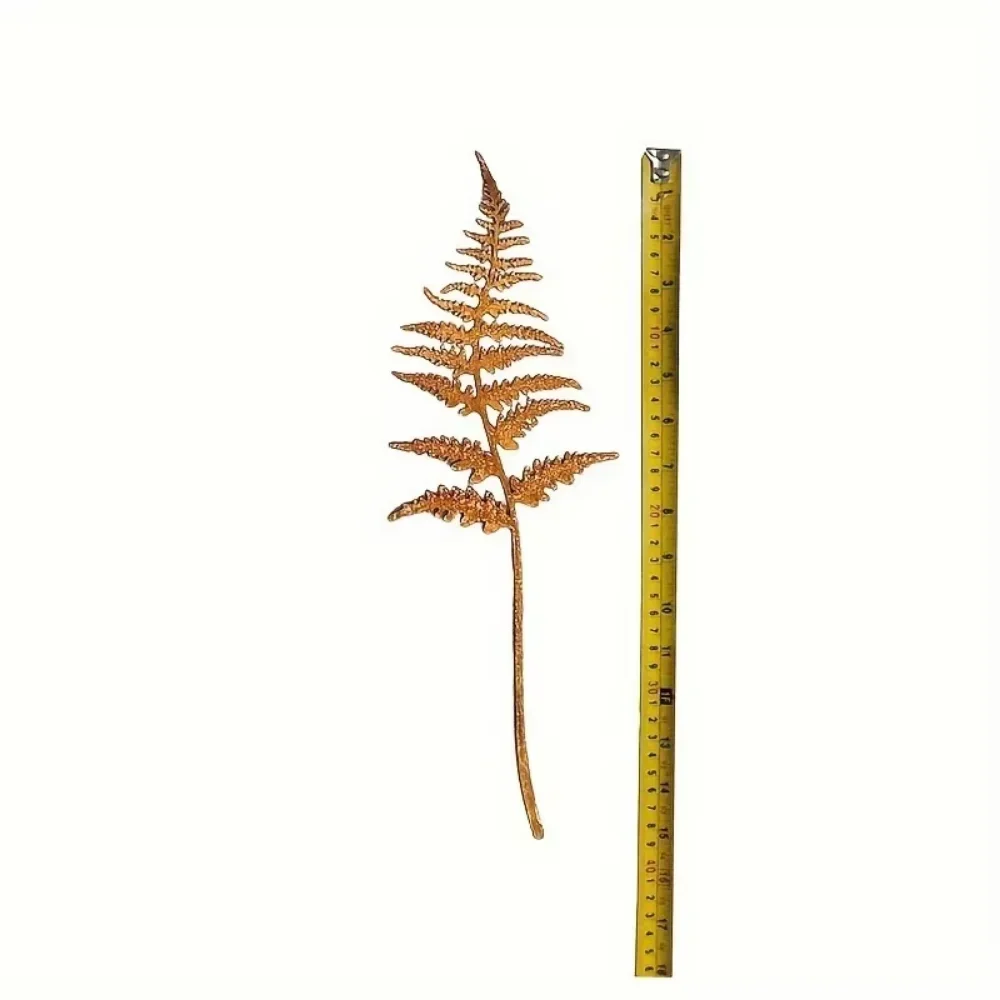 Rusty Fern Leaves Garden Stake Metal Bouquet Rusted Metal Plant Stake Outdoor Garden Art Home and Garden Decor Ornament for Yard - view 3