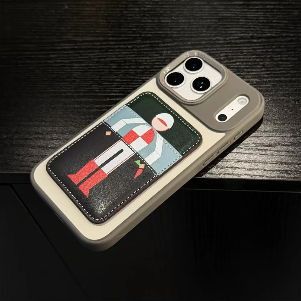 Magnetic Card Bag, Creative Character Design for Apple Collection Protective Fashion